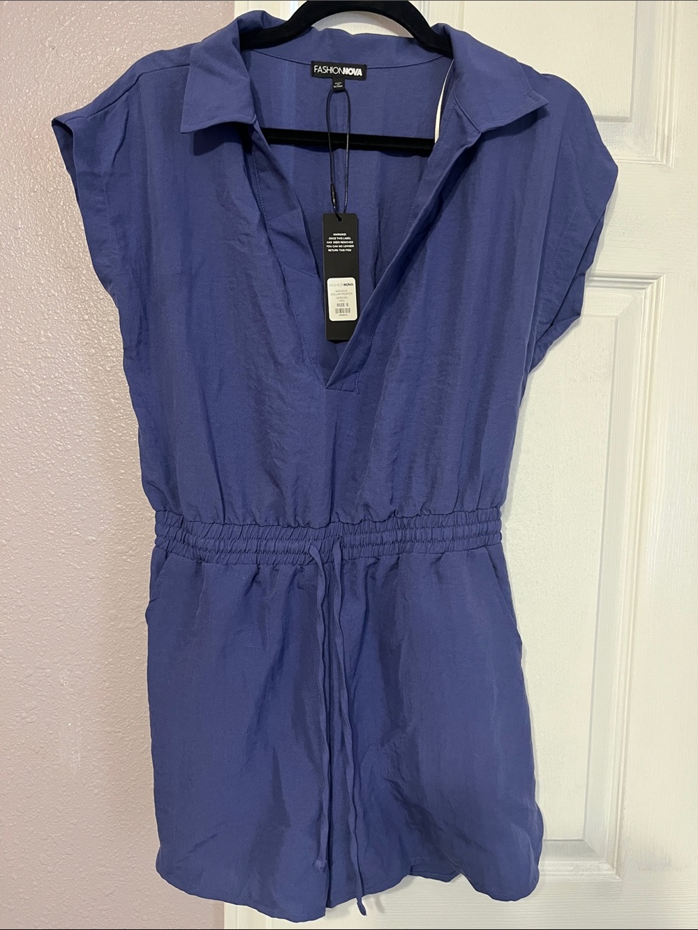 Fashion Nova Purple Girls' Short Sleeve One-Piece Romper